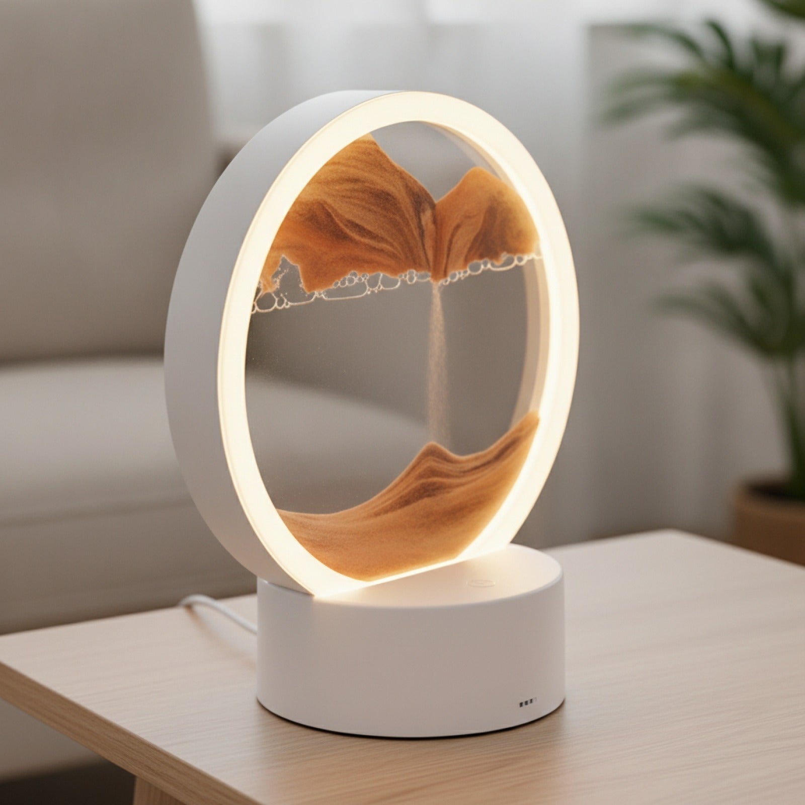 Mouvante Art Naturel Lampe Table Sable Zen