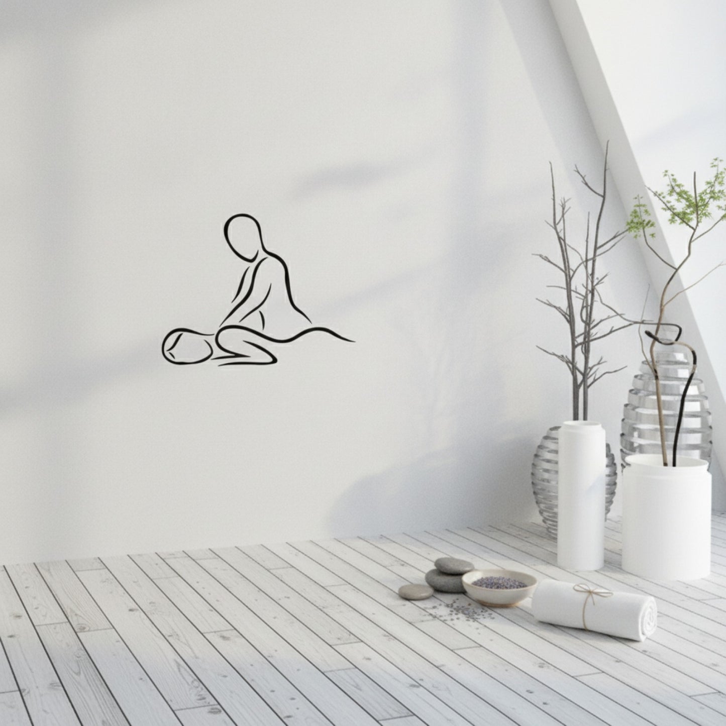 Sérénité Murale Sticker Zen Apaisant