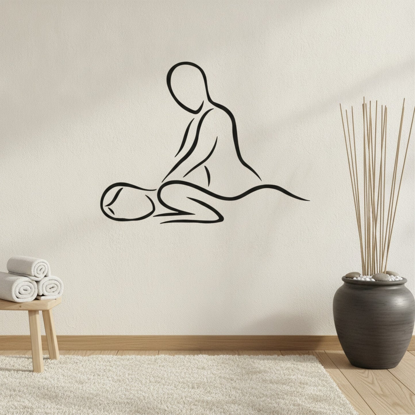 Sérénité Murale Sticker Zen Apaisant