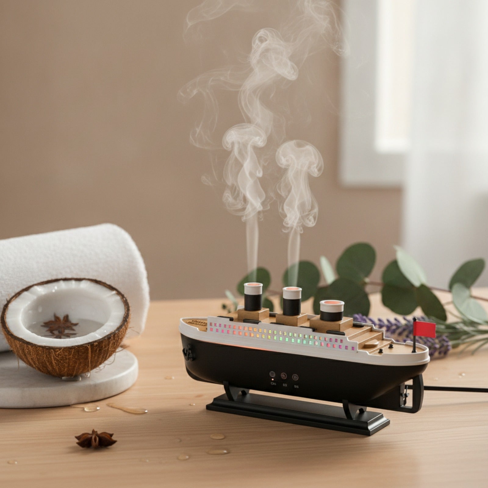 BateauZen Diffuseur Huiles Essentielles Élégant