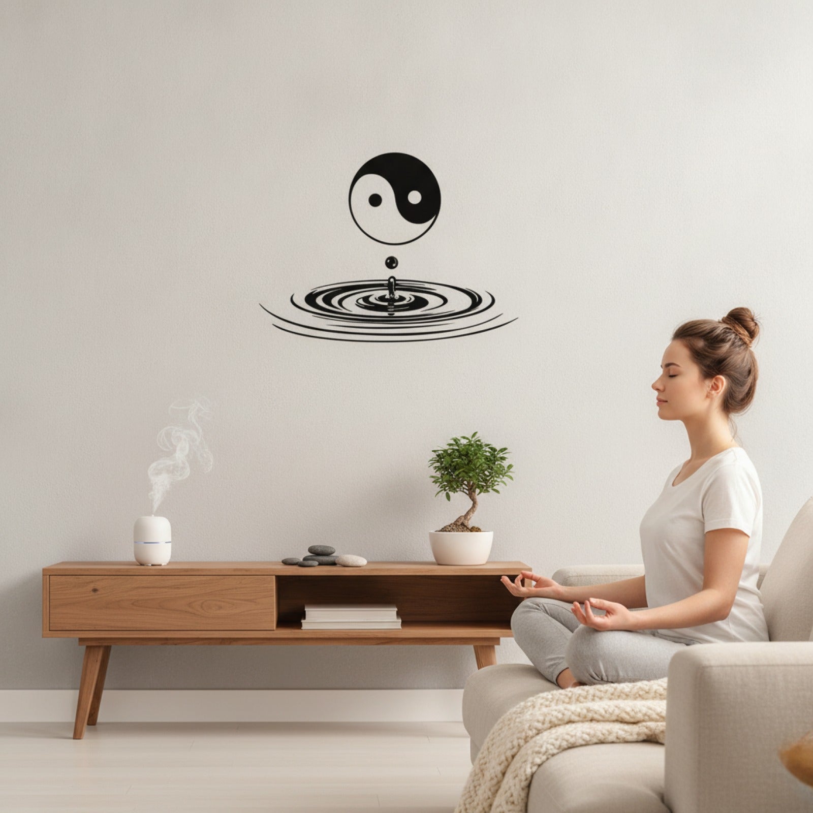 Yin Harmony Sticker Yin Yang Apaisant