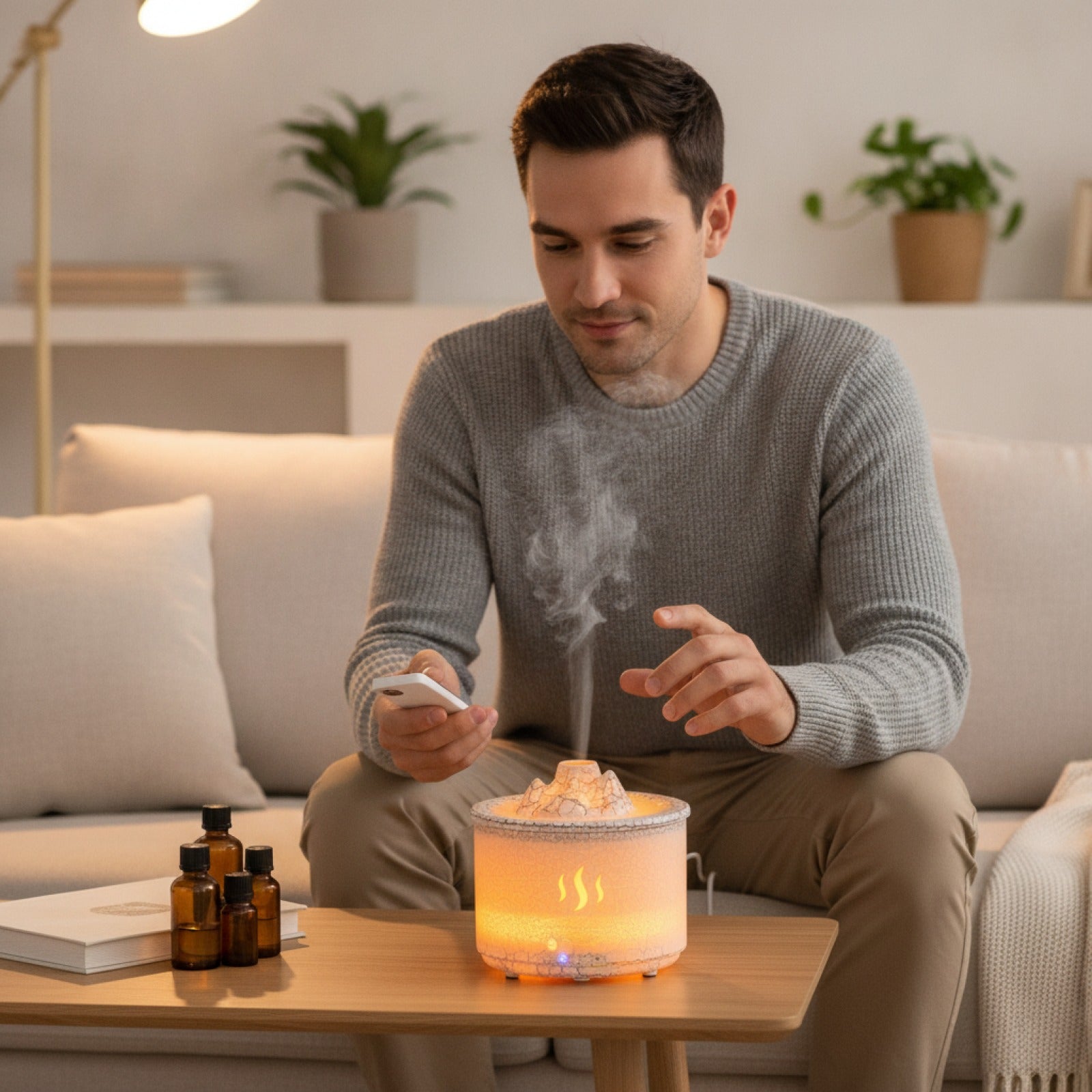 VolcaAir Purifie et Parfume l'Air