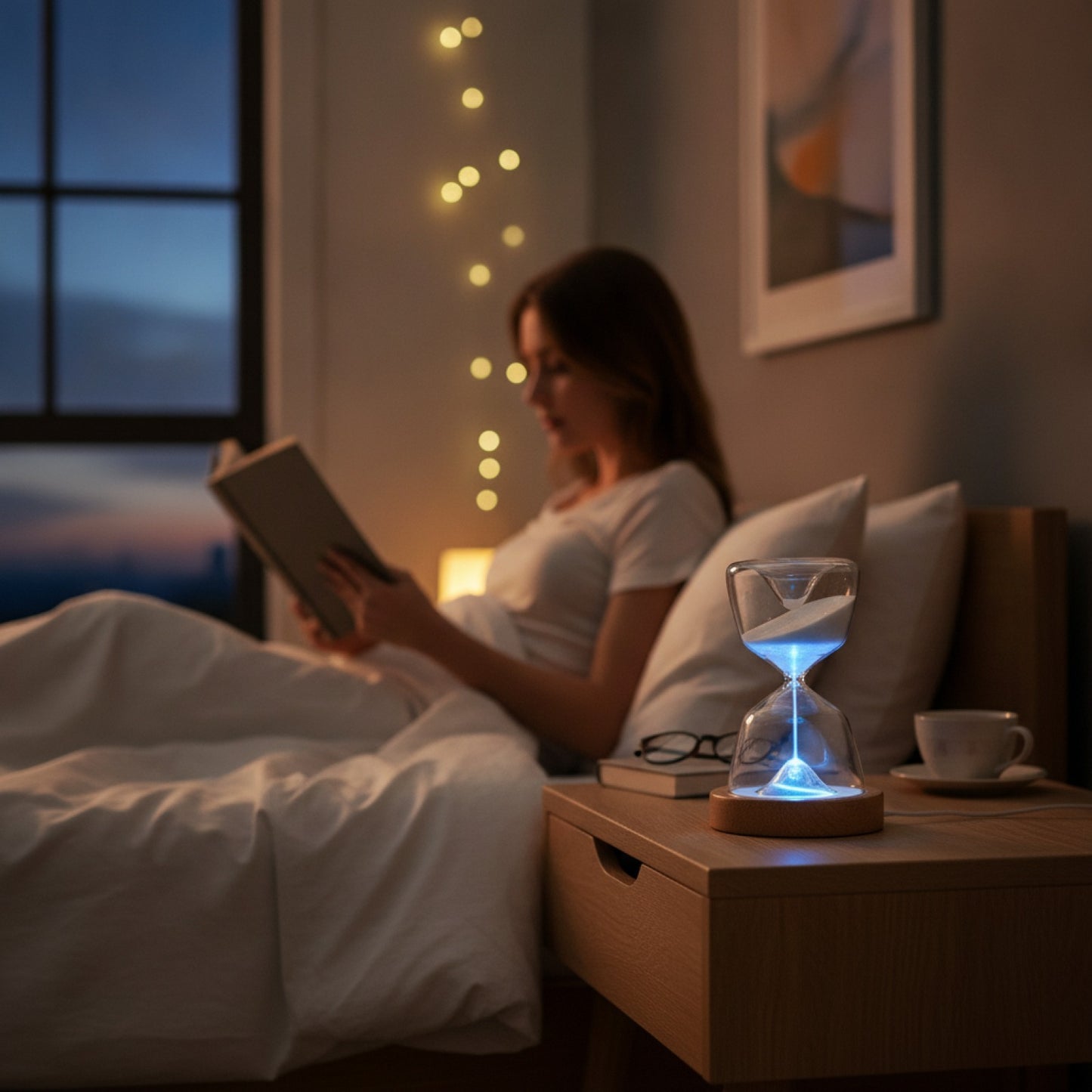 LumGlass Veilleuse Sablier Relaxante