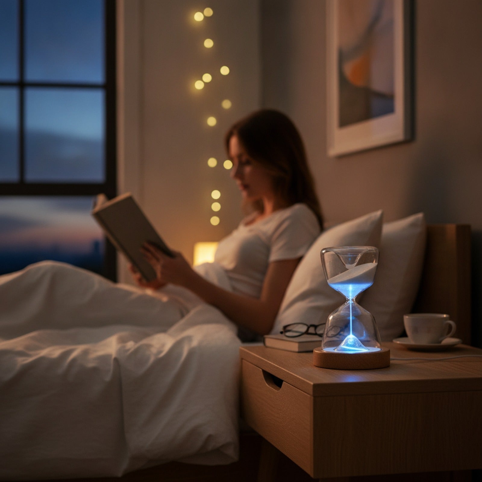 LumGlass Veilleuse Sablier Relaxante