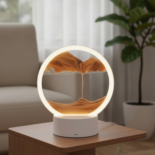 Mouvante Art Naturel Lampe Table Sable Zen